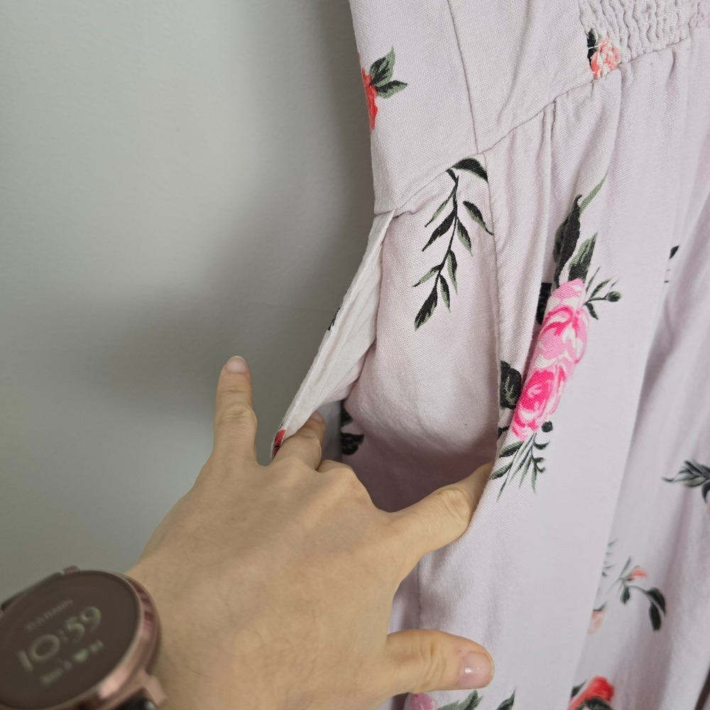 Old Navy Women Floral Cami Pockets Dress Sz 2XL Cottagecore Boho Summer Coquette - Picture 7 of 9